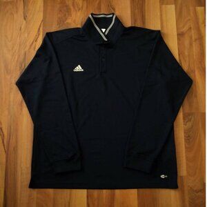 Adidas® ClimaLite Casual Long Sleeve Polo Top Size Large